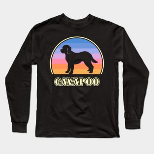 Cavapoo Vintage Sunset Dog Long Sleeve T-Shirt